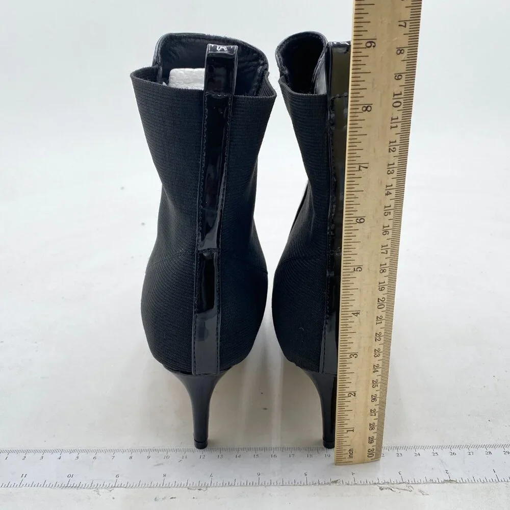 Black Patent Pointed-Toe Ankle Bootie - Women